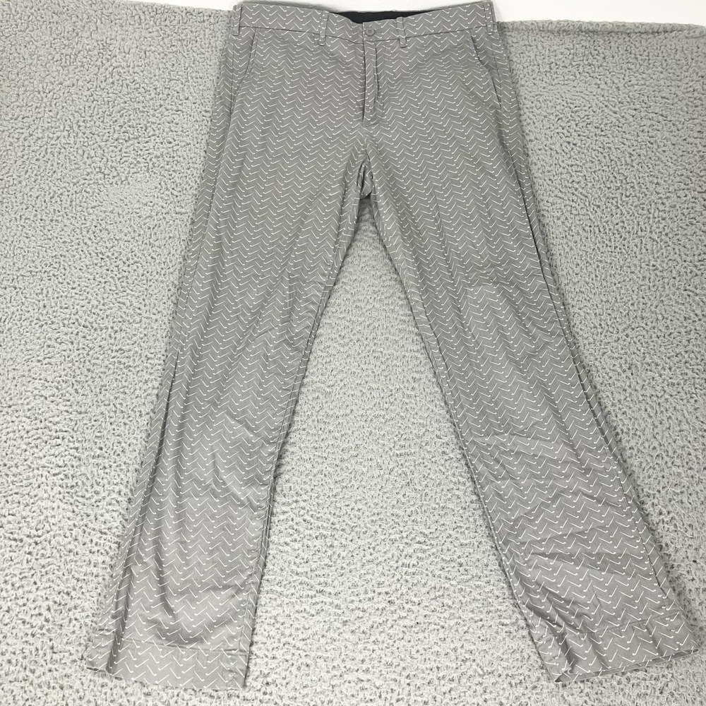 Polo Ralph Lauren Pants Mens 34x32 Gray Golf Performance Club Print